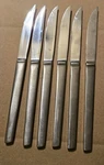 6 Arthur Salm As Steak Knives Italy Stainless Steel. Fixed Price $28.00.