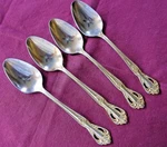 Farberware Soup Spoons Gold Electroplated Regal Pattern 7.25" # 27044 Korea. Fixed Price $5.99.