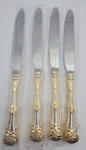 Royal Albert Country Roses Set Of 4 Dinner Knives Gold Accent Flatware New. Fixed Price $19.99.