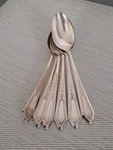 6 Oneida 1923 Duchess Tudor Community Silverplate 7" Tablespoons Oval Soup. Fixed Price $17.97.