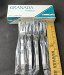 Granada GRN1 Dinner Fork Stainless Lot Of 4 Brand New. - 7 1/2" Long Flatware. Fixed Price $18.00.