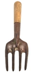 Vintage 11" - 4 Tine Made Usa Garden Fork / Fully Functional Ready To Dig. Fixed Price $20.00.