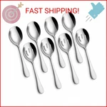 Hiware 8-PIECE Serving Set Includes 4 And Slotted Spoons, 18/8 Stainl. Fixed Price $14.58.