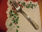 Lenox Holiday Holly & Berry Dinner Fork Stainless 18/8-CREAM Insert-new. Fixed Price $19.99.