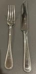 Wallace WAS159 Glossy Outline 18/10 Stainless Steel Dinner Fork Knife Set Of 2. Fixed Price $12.99.