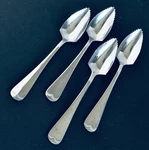 4 Lifetime Hoan Fruit Spoons Stainless LCU86 Heavy Duty Oyster Bay Japan Retired. Fixed Price $19.95.