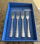 Mikasa Serena 18/10 Stainless Steel Cocktail Appetizer Fork 4PC Set New!. Fixed Price $19.99.