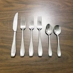 Oneida Lagen 6 Piece Flatware Set Knife Dinner Fork Teaspoon Sugar Lot. Fixed Price $37.00.