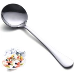 Happy Kit Soup Spoons Set 12 Premium Stainless Steel Round Pcs, Silver. Fixed Price $26.66.