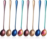 8 Pieces Long Handle Stainless Steel Coffee Mixing For. Fixed Price $15.28.