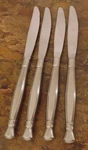 Oneida Act 1 Cube Set Of 4 Dinner Knives Heirloom Stainless Flatware Lot. Fixed Price $28.79.