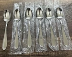 6-ONEIDA Camber Cresta Soup Spoon 7-1/4" Windswept Stainless Silverware New!. Fixed Price $24.00.