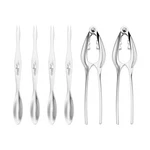 Farberware Seafood Tool Set Of 6 - Stainless Steel. Fixed Price $27.24.
