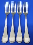 4 S8Y2 Leaves By Sori Yanagi Martian Silverplated 18-8 Stainless Dinner Forks. Fixed Price $78.95.