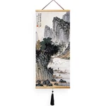 Eapey 32X14IN Asian Scroll Wall Art, Vintage Floral Canvas Prints Paintings, .... Fixed Price $43.27.