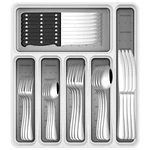 49-PIECE Silverware With Organizer, Stainless Steel Flatware Utensils Set.... Fixed Price $64.62.