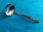 Oneida Northland OHS100 Stainless Gravy Ladle, Flowers, Japan, Vintage Estate. Fixed Price $14.95.