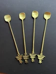 Creative Co-op Brass Cocktail / Long Handle Spoons Christmas Bar Ware Set Of 4. Fixed Price $19.95.