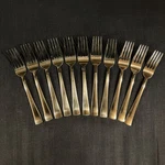Oneida Zinc Everyday Flatware Dinner Forks Set Of 11 18/0 Stainless Steel. Fixed Price $19.00.