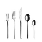 Mepra 20 Piece Metallic Flatware Set Stainless Steel Dishwasher Safe Formal. Fixed Price $225.50.