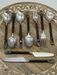 Gourmet Settings Avalon Stainless Flatware 5 Spoon 2 Fork Knives Farmhouse. Fixed Price $69.00.