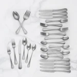Lenox Shelby 50 Piece Flatware Set Service For Stainless 18/10 Continental New. Fixed Price $134.00.