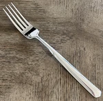 New Ginkgo Helmick Collection Roberto 18/10 Stainless 7-7/8" Dinner Fork. Fixed Price $13.99.