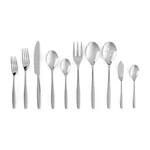 Nambe Aidan 45 Piece Flatware Set With Service For 8, Stainless Steel, Silver. Fixed Price $169.99.