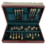 Mikasa Lyons Japan Flatware Set Silverware Cutlery 42 Pcs In Wallace Case. Fixed Price $106.79.