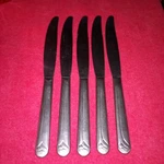 Lot Of 5 Usa Stainless Steel Dinner Knives Ekco Eks 19 Bud Pattern 9". Fixed Price $12.00.