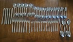 58PC Washington Forge Finesse Stainless Flatware Knives Forks Spoons. Fixed Price $59.99.
