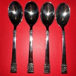 Oneida 1955 Roselle 18/8 Stainless Steel Big Dinner Spoon (set Of Four) Flatware. Fixed Price $49.97.
