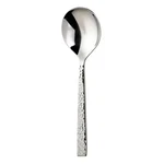 Oneida B327SBLF Chef's Table Hammered Stainless 6.25" Bouillon Spoon - 1 Dz. Fixed Price $53.95.