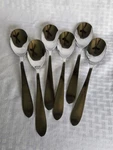Cambridge Stainless Steel Hailey Pointed Curved Tip Place Soup Spoon 7 "lot Of 6. Fixed Price $8.00.