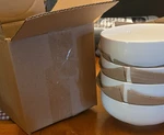 Threshold Porcelain White Round Coupe Bowl Set Of 4 Microwave Dishwasher Safe. Fixed Price $20.00.