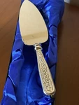Irish Wedding Cake Server Mullingar Pewter 10.5" Ireland. Fixed Price $59.98.
