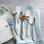 Butterfly Meadow 20 Pc Piece Set Service For Of 4 Lenox Stainless Flatware New. Fixed Price $76.99.