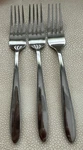 Oneida Glissade Dinner Stainless Set Of 3 7/8" Glossy. Fixed Price $19.99.
