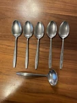 Lot 6 Vintage Ekco EKS21 Stainless Steel Oval Soup Table Spoons Ladle Flatware. Fixed Price $11.99.