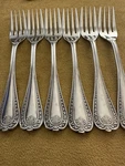 (6) Salad Forks Vintage National Stainless Flatware NST54 Japan. Fixed Price $48.75.