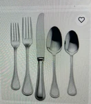 Couzon Perle Stainless Steel Flatware 5 Piece Place Setting. Fixed Price $67.99.
