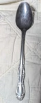 Utica Stainless Oval Soup Spoon Woodbine Pattern Usa Floral Scrolls #108505. Fixed Price $7.00.
