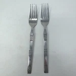 Lifetime Cutlery LCU55 Dinner Forks Stainless Flatware Korea Set Of 2. Fixed Price $9.50.