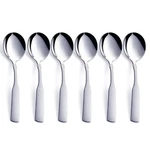 Stainless Steel 6.1' Heavy Duty Round Spoons, Dinner & Table Set, 6-PIECE. Fixed Price $17.09.