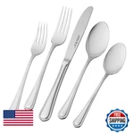 Henckels Alcea Flatware Set 20-PIECE Silver 22520-620. Fixed Price $65.45.