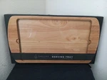 Toscana Picnic Time Brand Billboard Serving Tray With Glass Top. Fixed Price $28.53.
