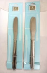 Dinner Knives. Of 6 Gibson Home. Butter Knife Set. 1/8" Metal New. Fixed Price $14.39.