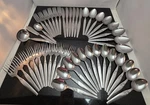 Set Of 46 Pieces - Vtg N.s.c.o. National Silver Stainless #NST87 Japan 1970'S. Fixed Price $80.96.