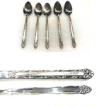 5 International Silver Stainless Flatware INS162 Oval Soup Spoons. Fixed Price $13.60.