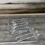 Williams Sonoma Robert Welch Blockley Dinner Forks Only SET/8 Silver Nwob. Fixed Price $59.95.